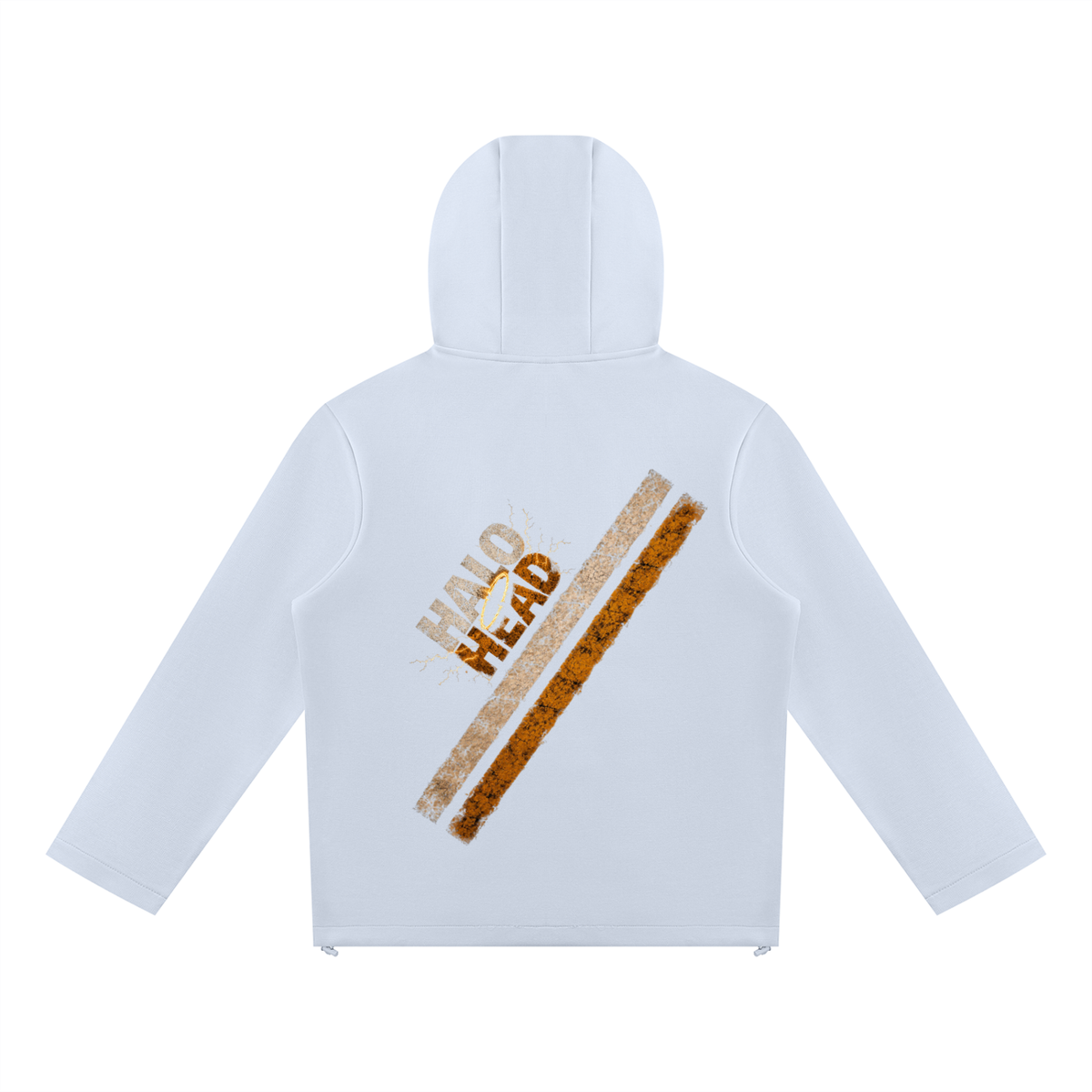 Halo Stripes Unisex Panelled Full Zip Hoodie
