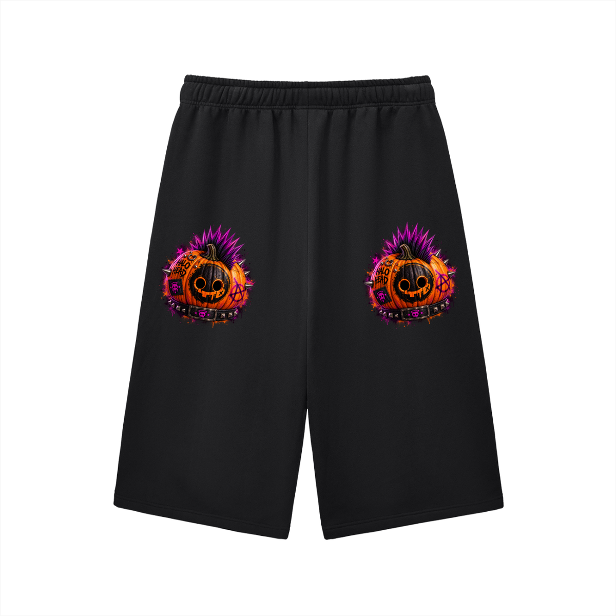 Relaxed Drawstring Three-quarter Sweatpants (AR-HH Halloween)