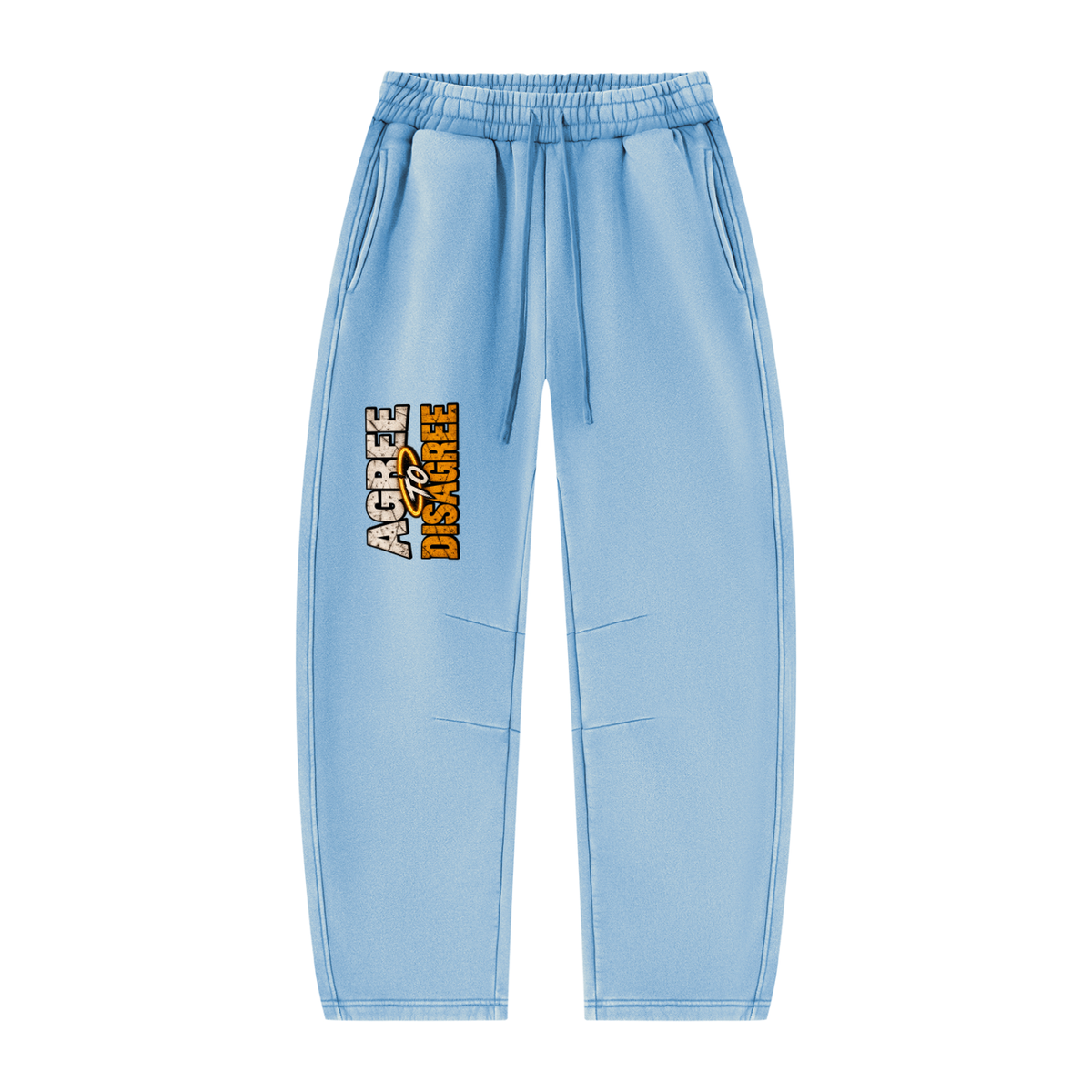 ATD Halo Head Unisex Vintage Wash Barrel Leg Fleece Sweatpants