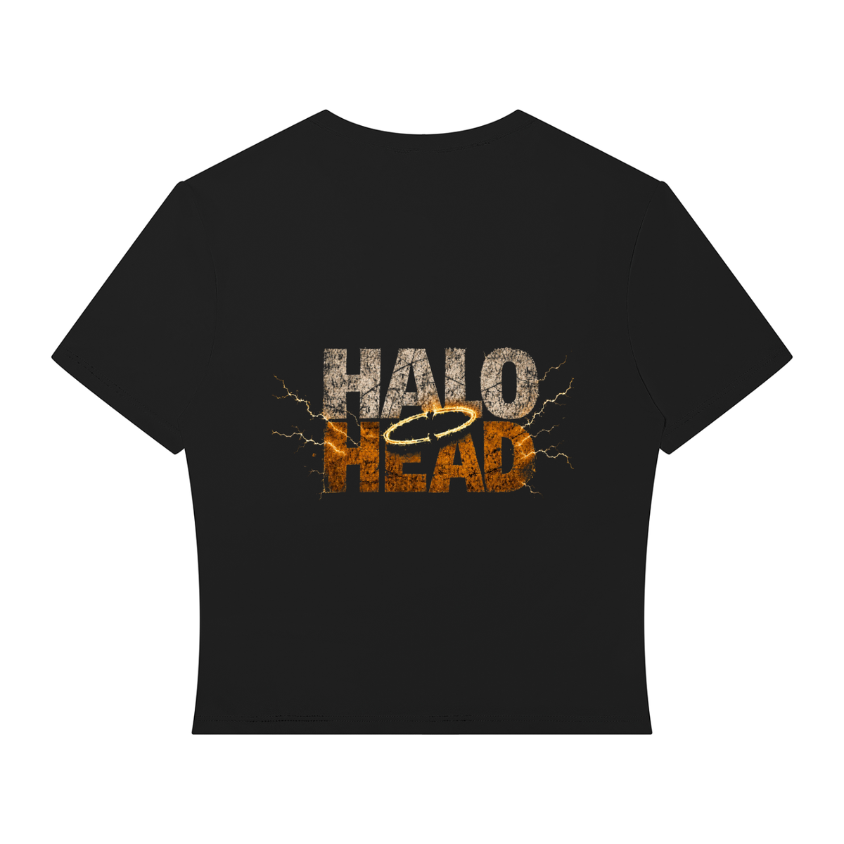 AR Halo Head: Take a Seat. Brand Women’s Performance Crop T-Shirt