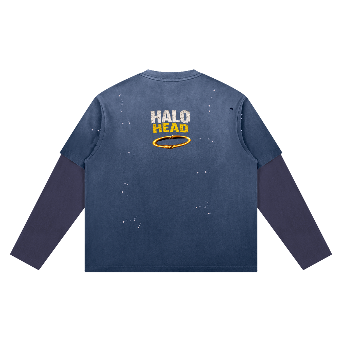 Unisex Vintage Wash Distressed Layer T-Shirt