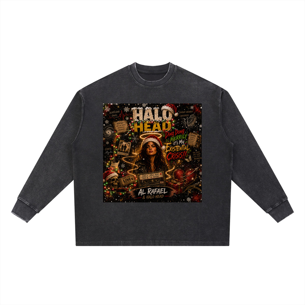 Mineral Wash Waffle Oversized T-Shirt
