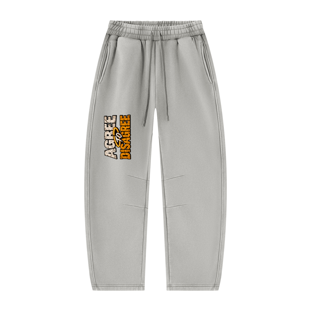 ATD Halo Head Unisex Vintage Wash Barrel Leg Fleece Sweatpants