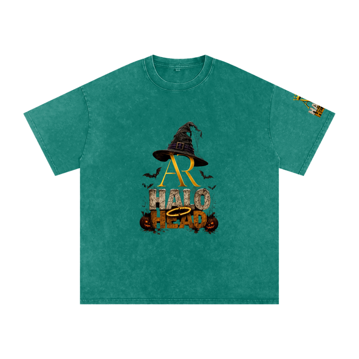 Snow Washed Oversized Cotton T-Shirt (AR-HH Halloween)