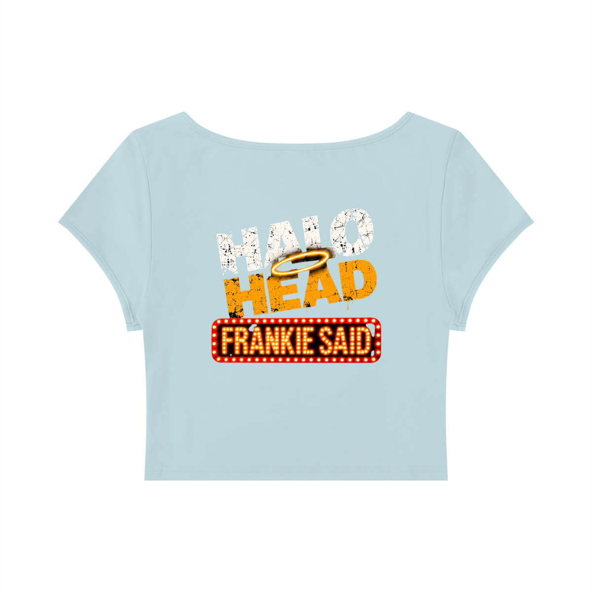 Frankie Said Women's Slim Cap Sleeve Crop T-Shirt