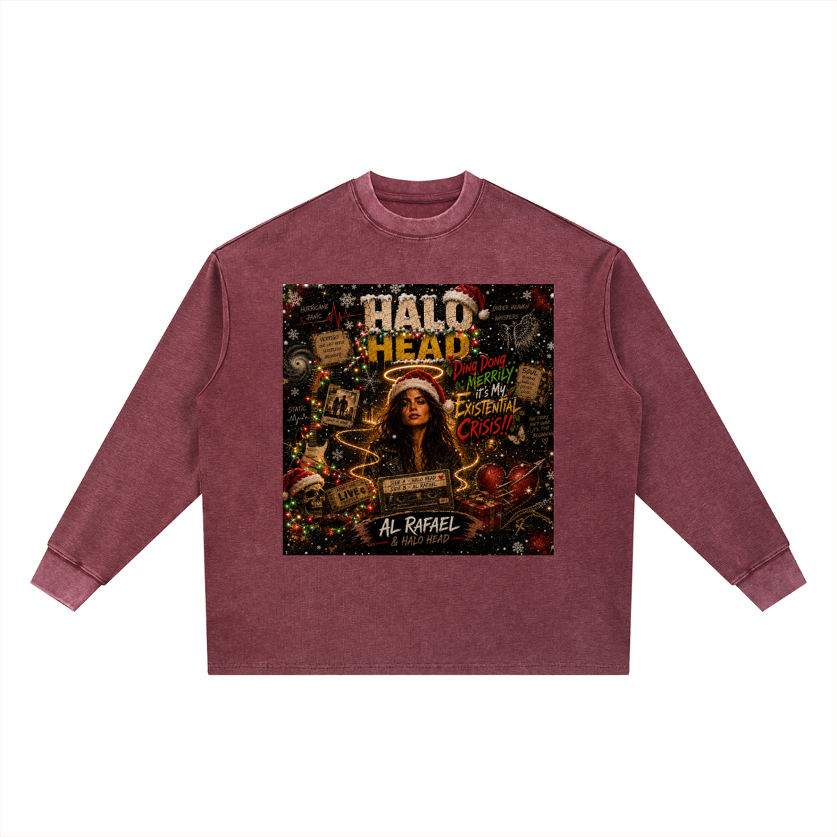 Mineral Wash Waffle Oversized T-Shirt