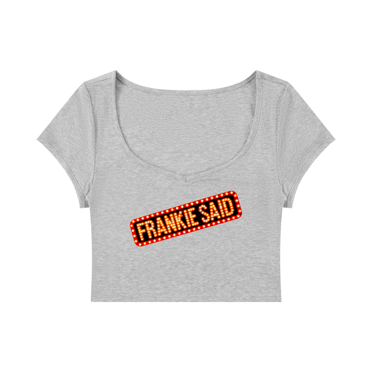 Frankie Said Women's Slim Cap Sleeve Crop T-Shirt