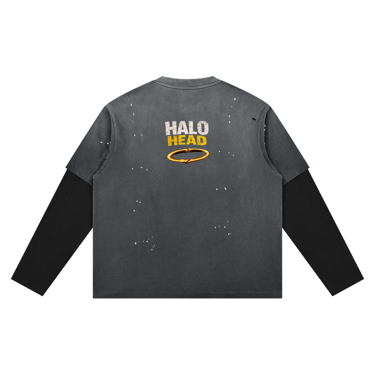 Unisex Vintage Wash Distressed Layer T-Shirt