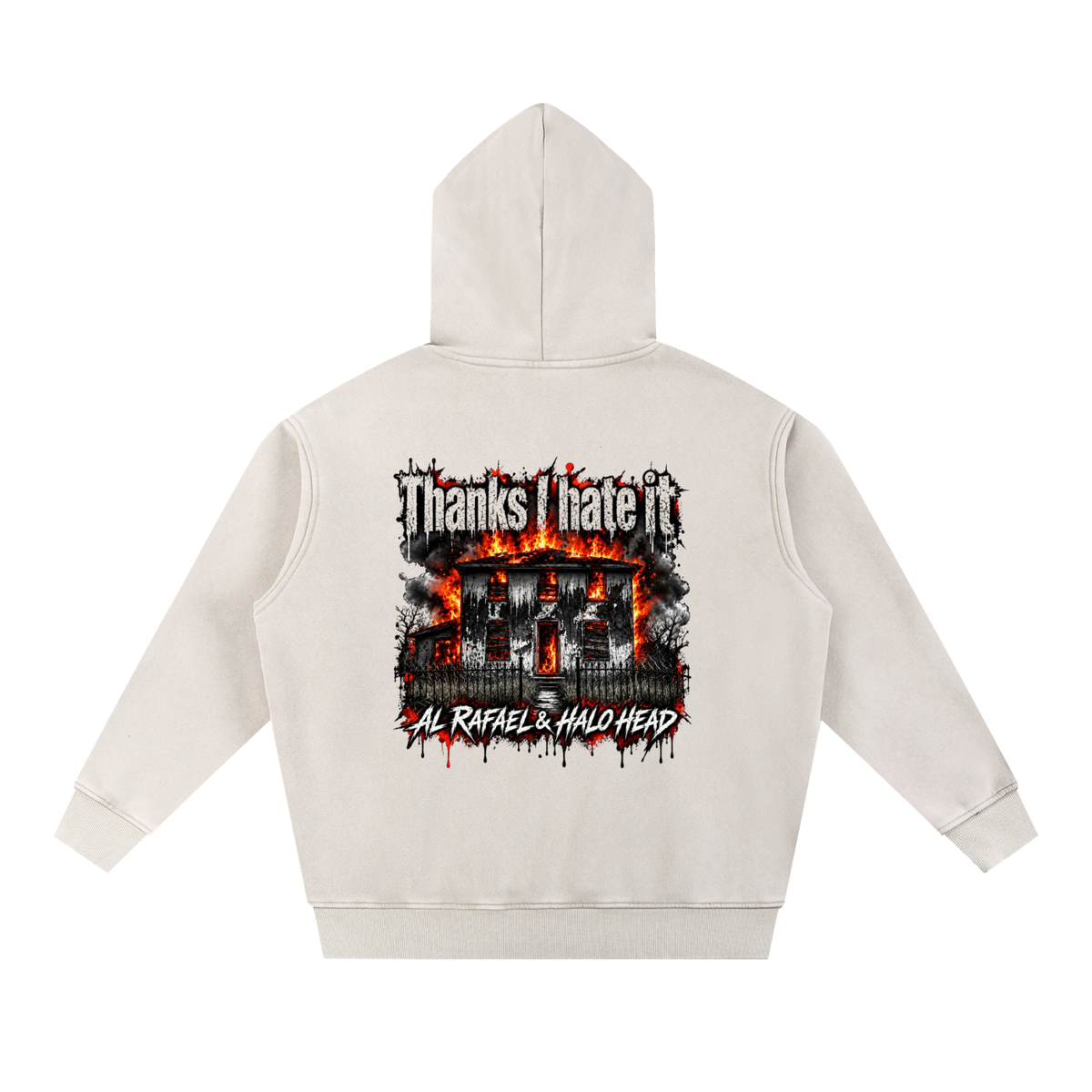AR Halo Head: Snow Wash Fleece Oversize Hoodie