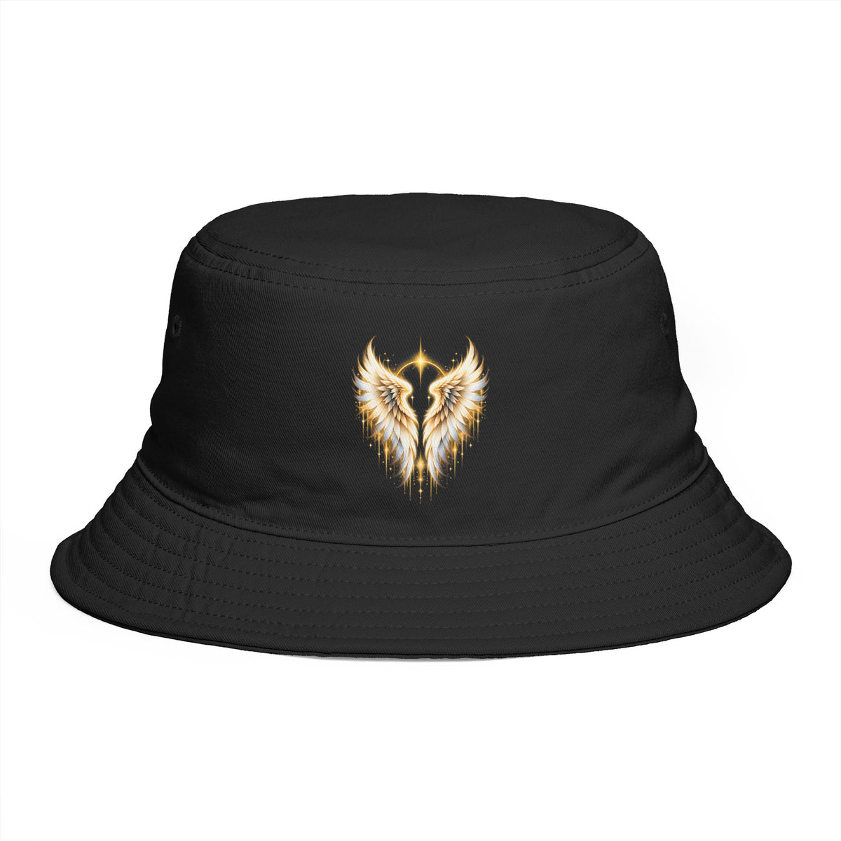 Winged Halo Head Bucket Hat