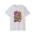 Graffiti Crown Street Tee — "Cute Chick Punk Halo Head" Graphic Shirt