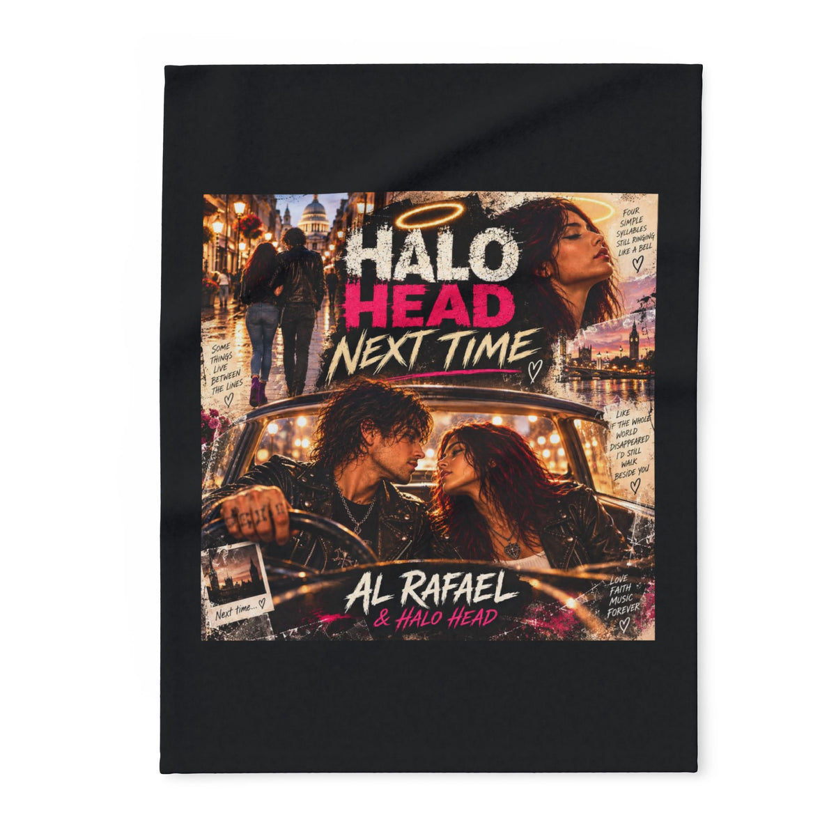 Halo Head Next Time Fleece Blanket — Retro Romance Arctic Throw