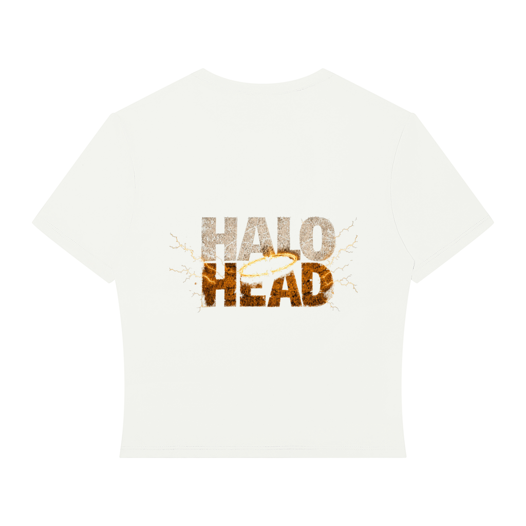 AR Halo Head: Take a Seat. Brand Women’s Performance Crop T-Shirt