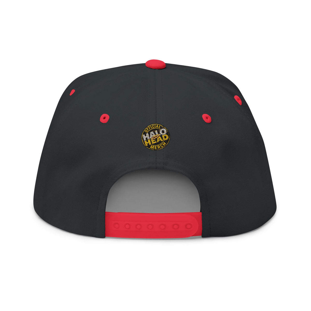 Flat Bill Cap — Gold 'Radiohead' Crown Embroidery Snapback