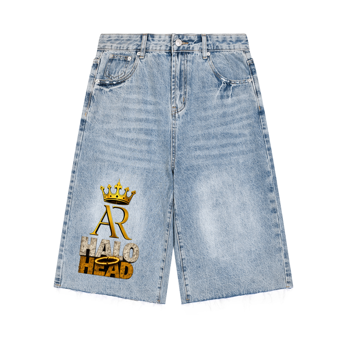 Men’s Vintage Wide Leg Denim Shorts