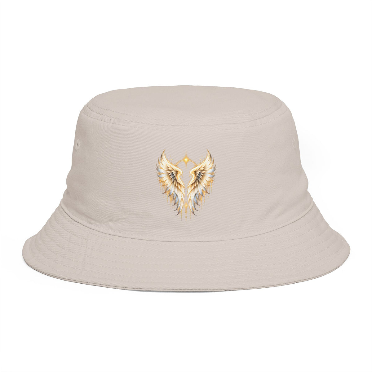 Winged Halo Head Bucket Hat