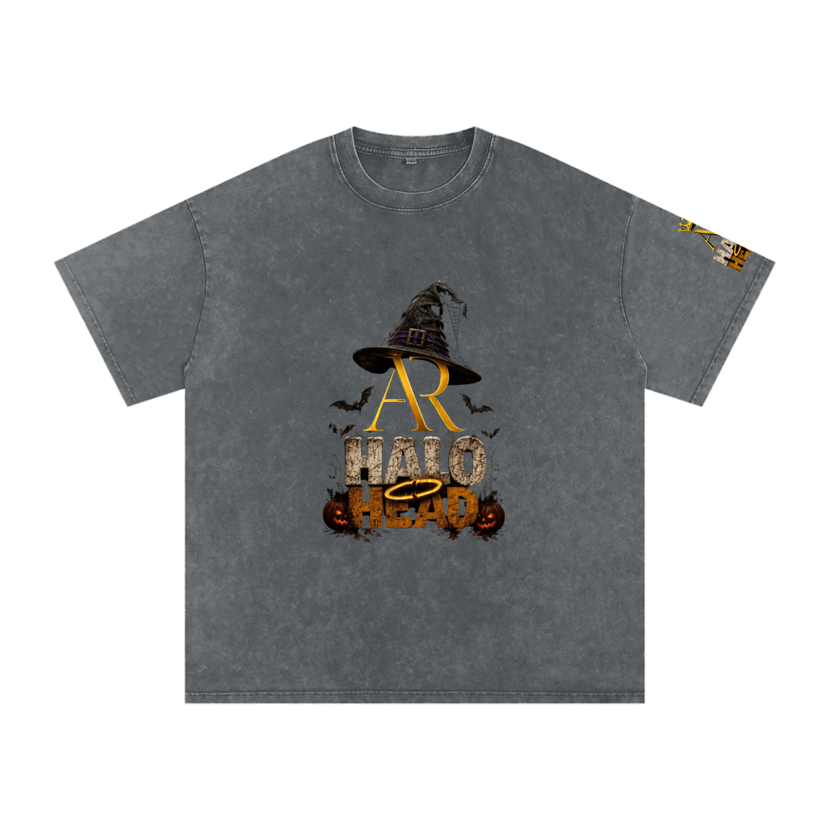 Snow Washed Oversized Cotton T-Shirt (AR-HH Halloween)