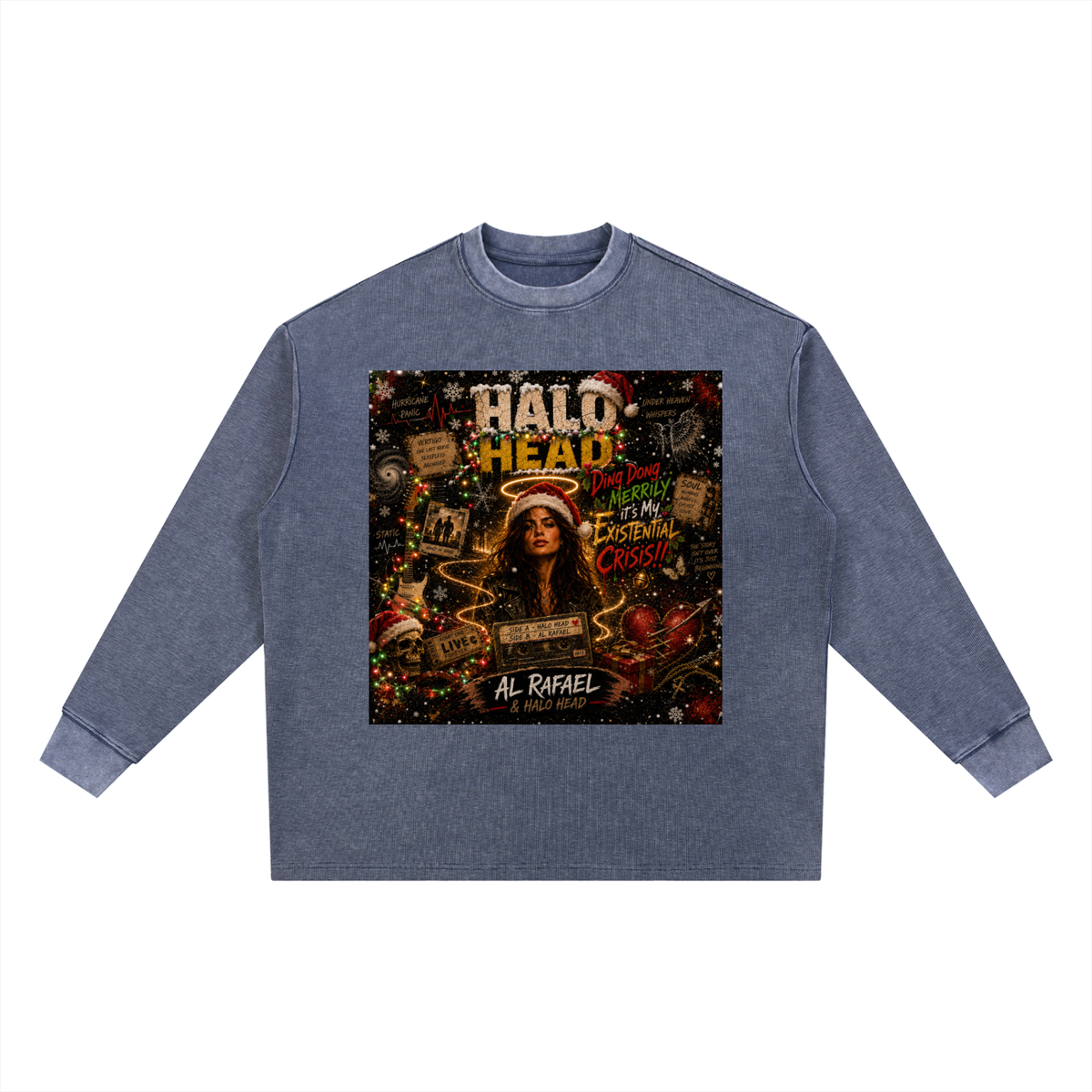 Mineral Wash Waffle Oversized T-Shirt
