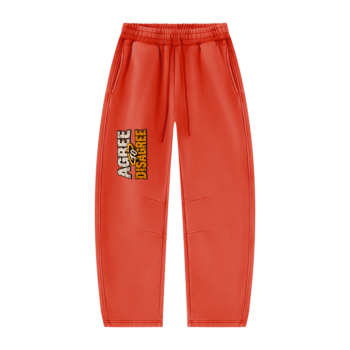 ATD Halo Head Unisex Vintage Wash Barrel Leg Fleece Sweatpants