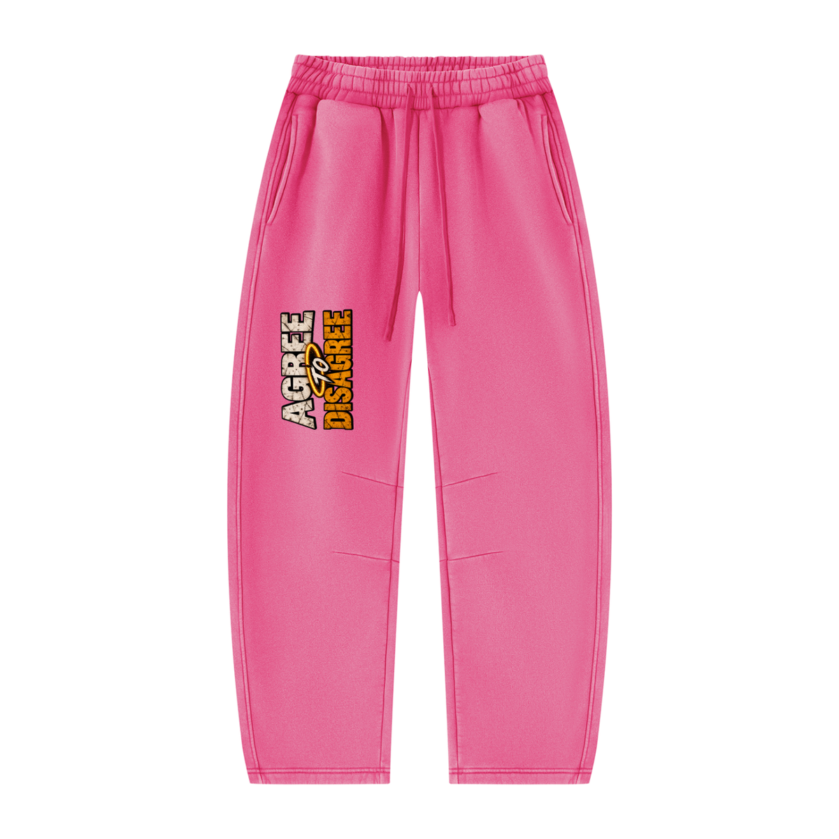 ATD Halo Head Unisex Vintage Wash Barrel Leg Fleece Sweatpants