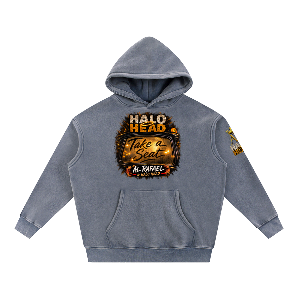 Snow Wash Fleece Oversize Hoodie