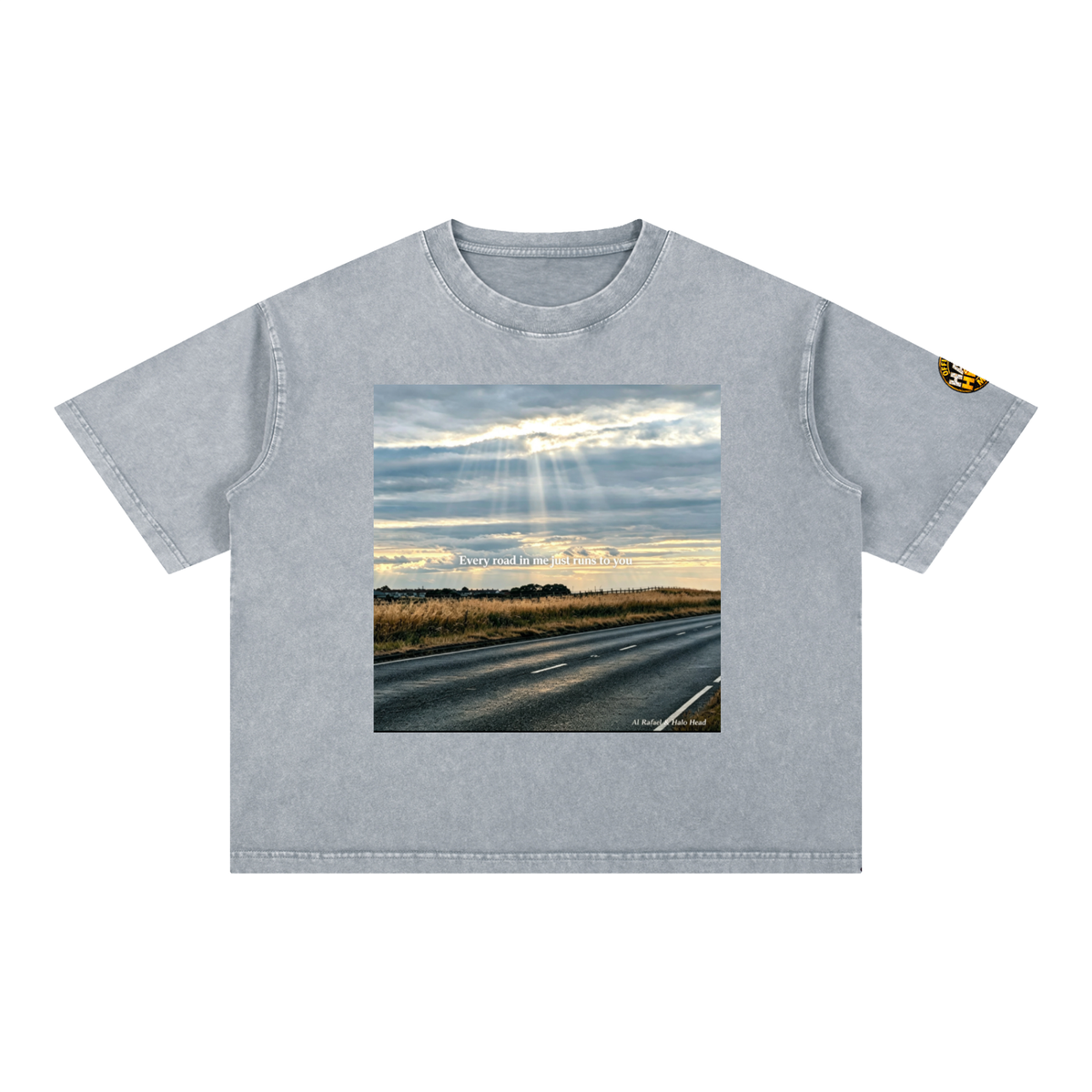 Halo Head Entangled Mineral Wash Boxy Cotton T-Shirt