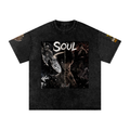 Snow Washed Oversized Cotton T-Shirt