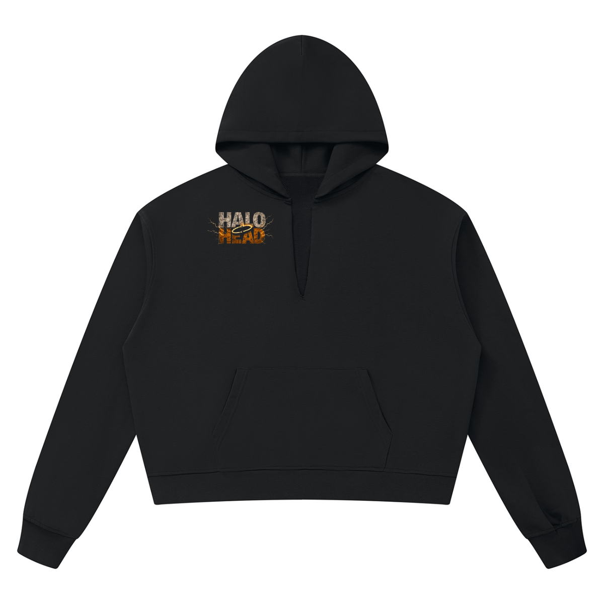Halo Head: Holy Crap Unisex Boxy Raw Edge Hoodie