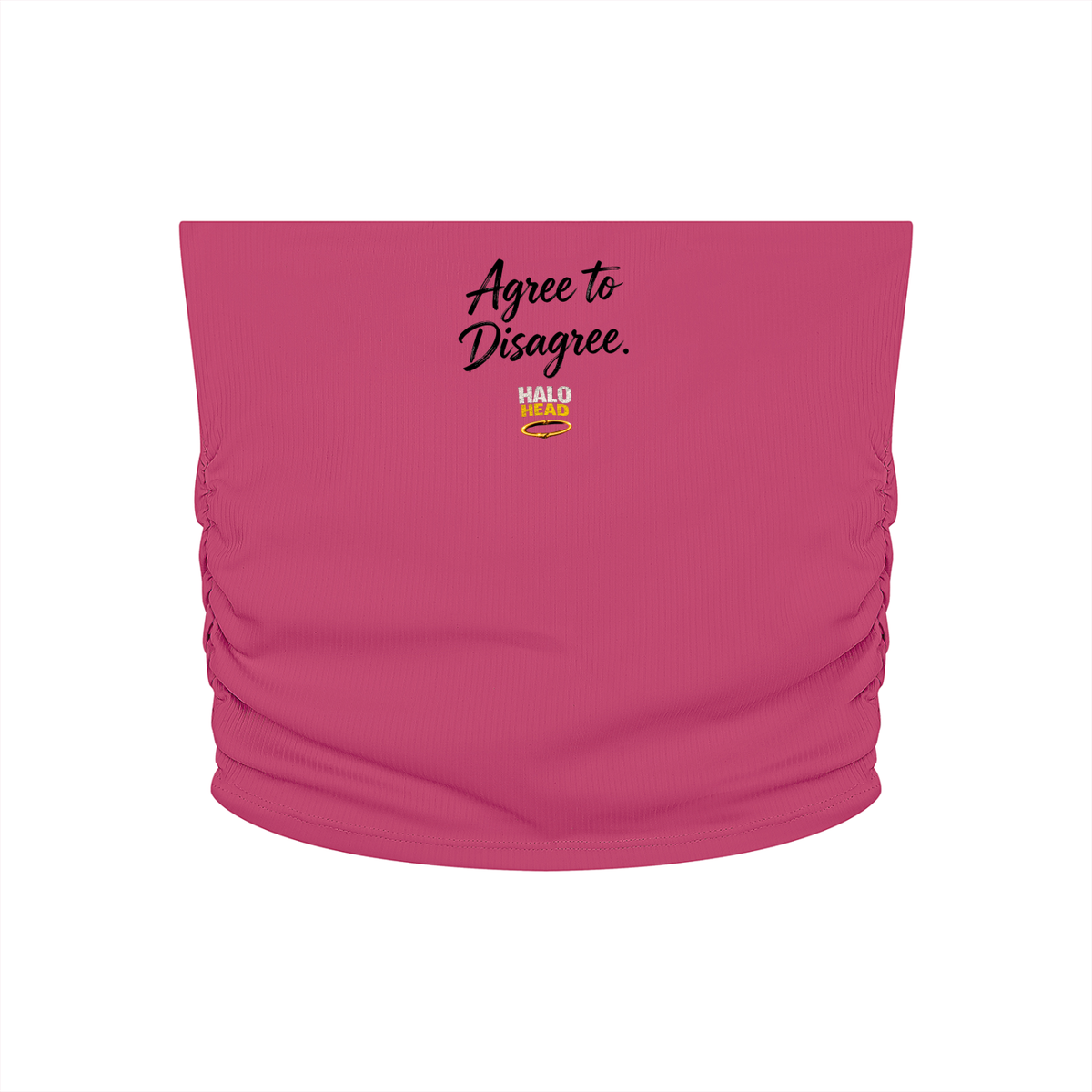 Women’s Ruched Cropped Yoga Tube Top