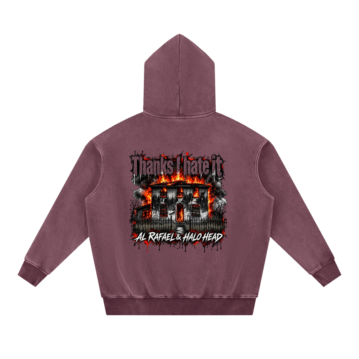 AR Halo Head: Snow Wash Fleece Oversize Hoodie