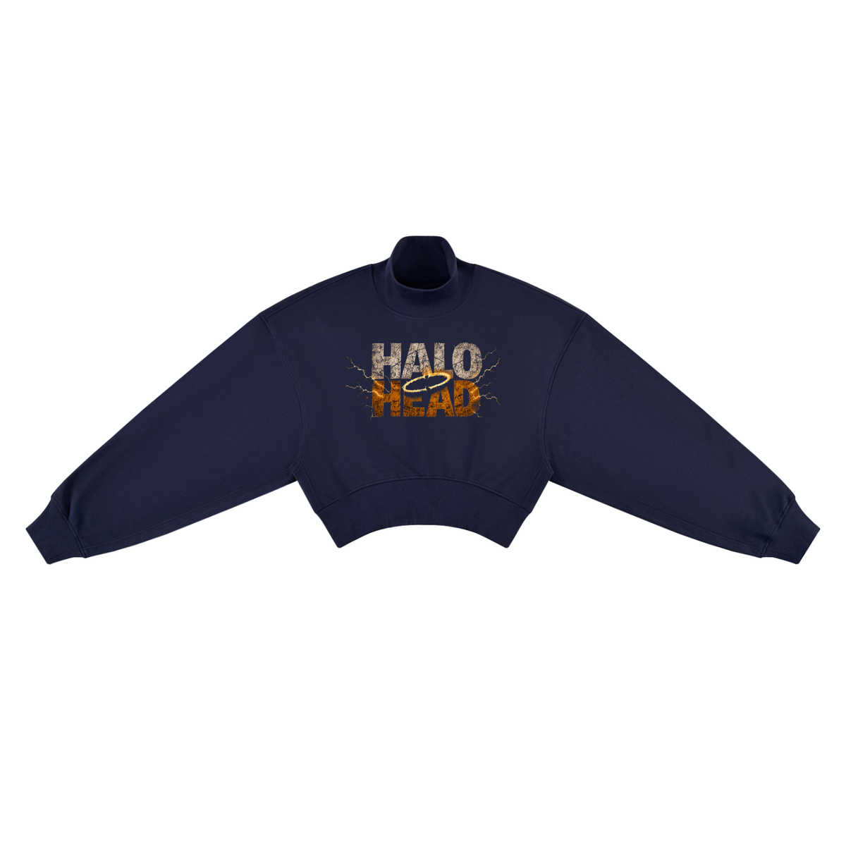 Halo Head Women's Crop Mock Neck Sweatshirt