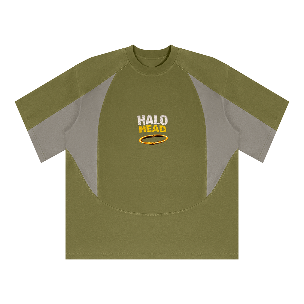 Unisex Color Block Paneling T-Shirt