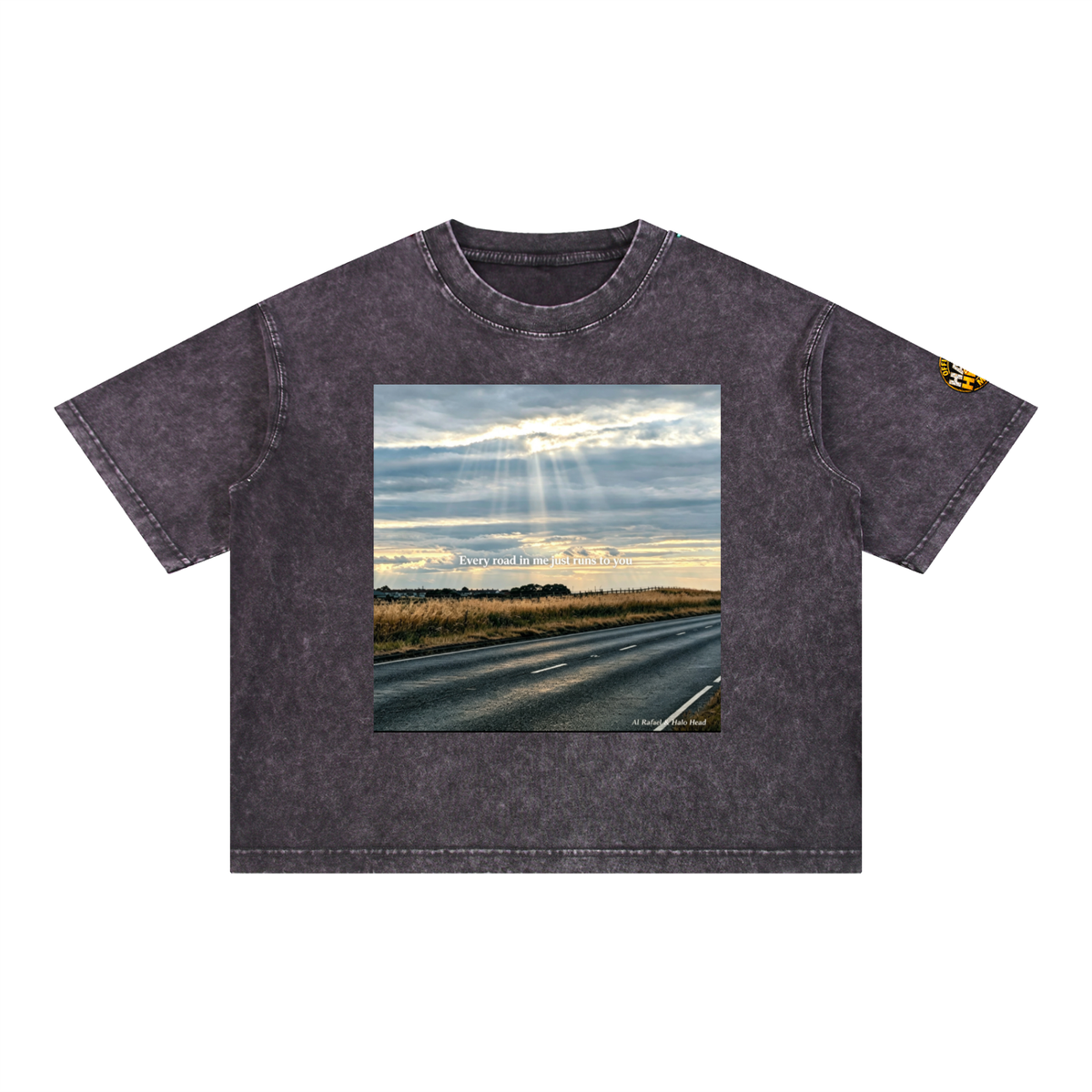 Halo Head Entangled Mineral Wash Boxy Cotton T-Shirt