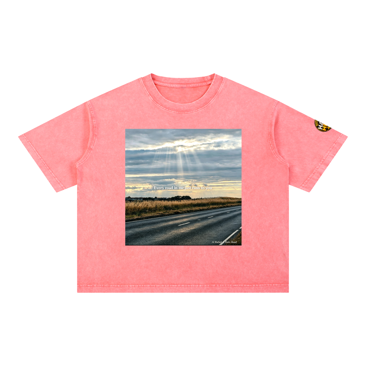 Halo Head Entangled Mineral Wash Boxy Cotton T-Shirt