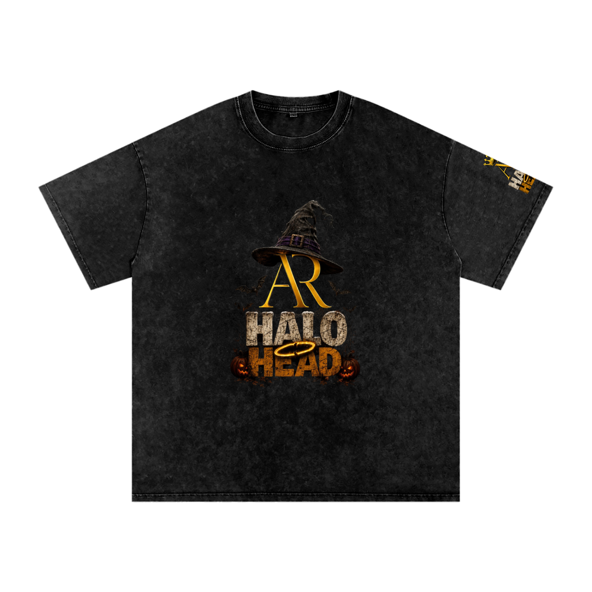 Snow Washed Oversized Cotton T-Shirt (AR-HH Halloween)