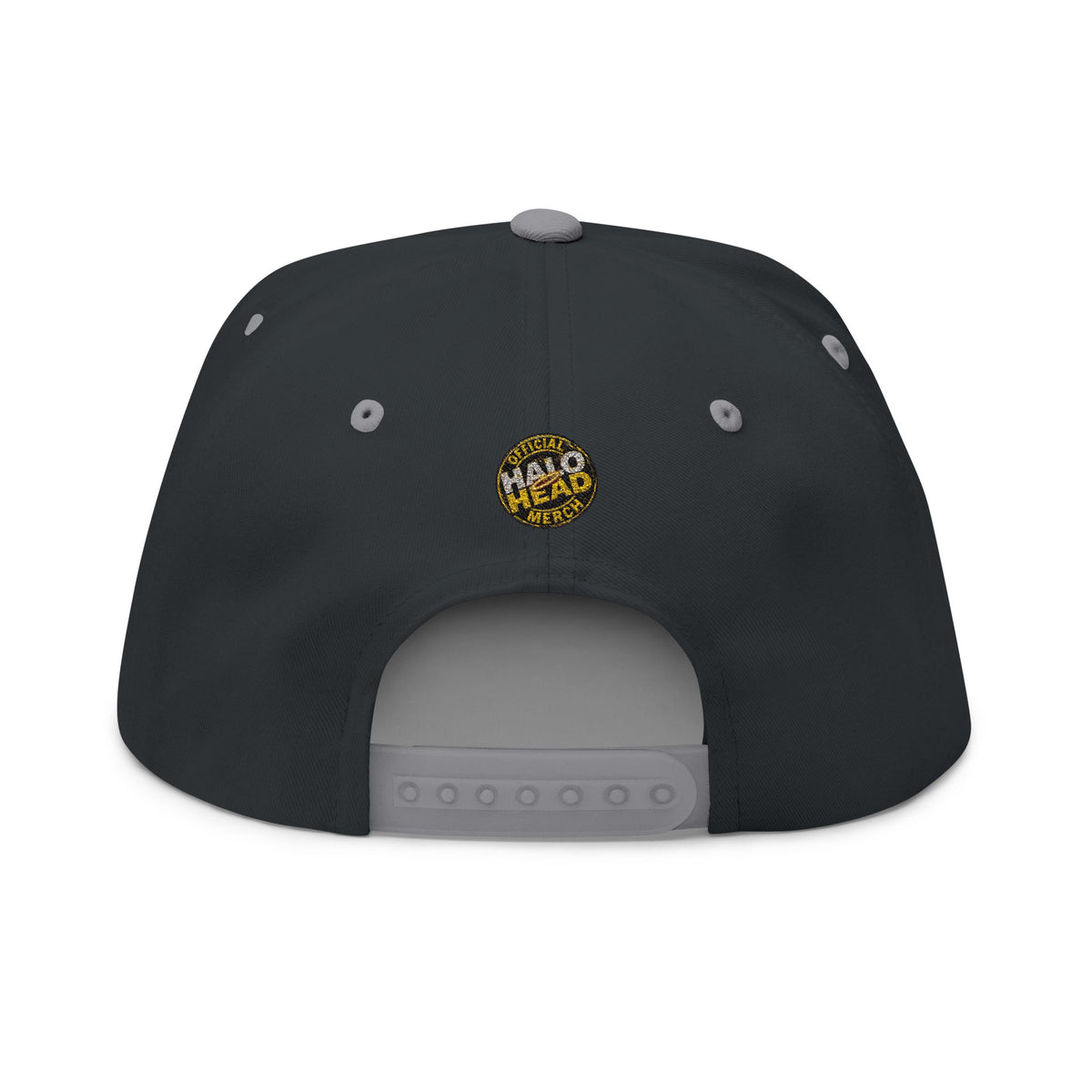 Flat Bill Cap — Gold 'Radiohead' Crown Embroidery Snapback