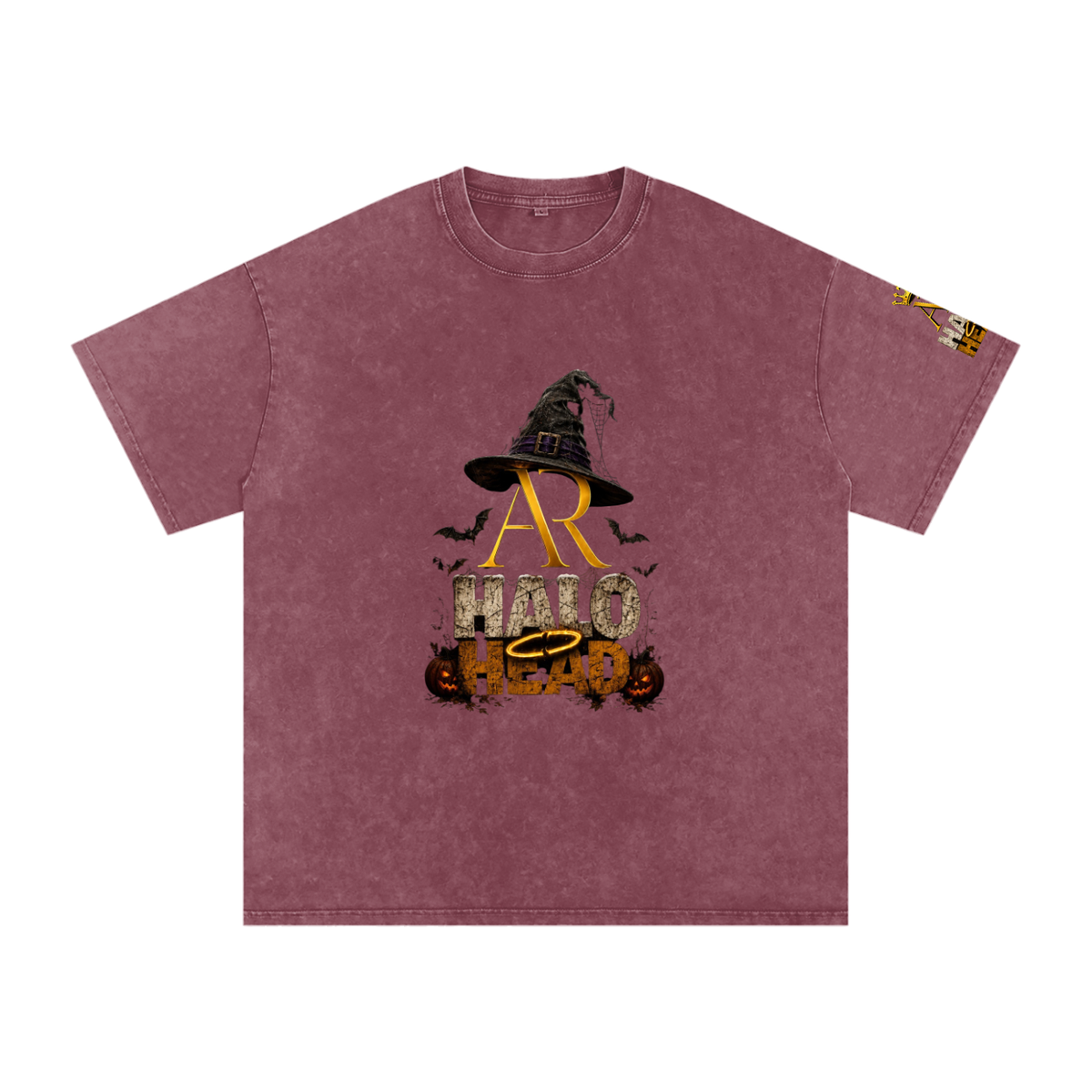 Snow Washed Oversized Cotton T-Shirt (AR-HH Halloween)