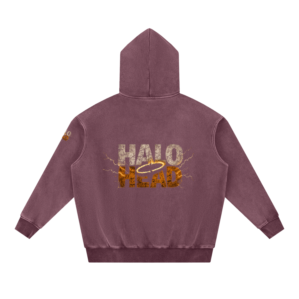 Halo Head Holy Crap: Snow Wash Fleece Oversize Hoodie
