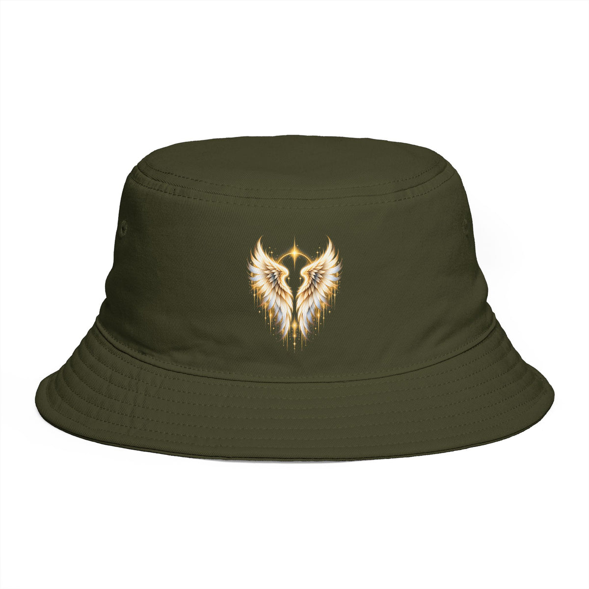 Winged Halo Head Bucket Hat