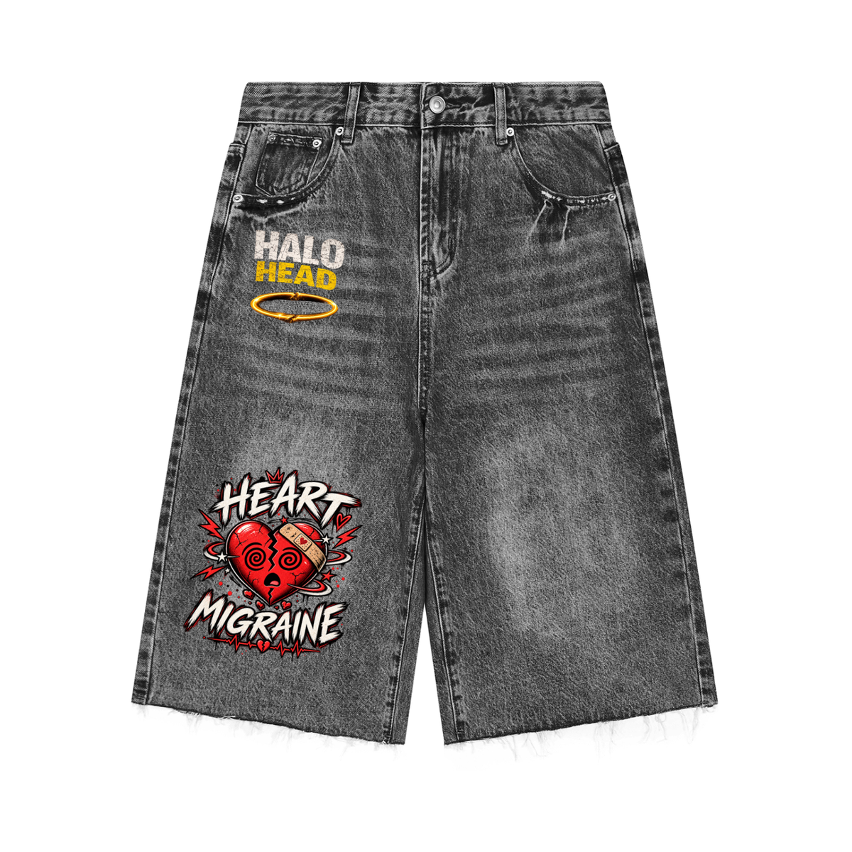 Men’s Vintage Wide Leg Denim Shorts