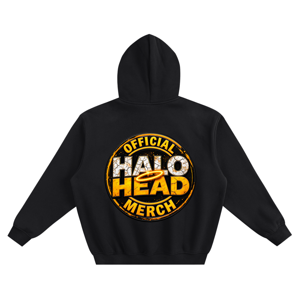 AR Halo Head Fleeced Boxy Hoodie