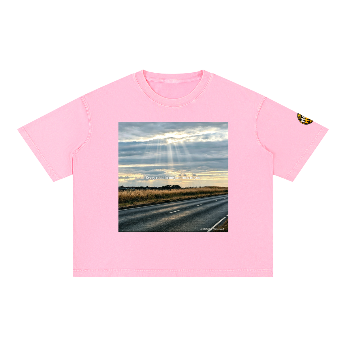 Halo Head Entangled Mineral Wash Boxy Cotton T-Shirt