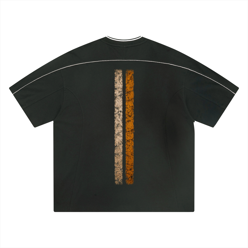 Unisex Halo Head Oversized Contrast Tape T-Shirt