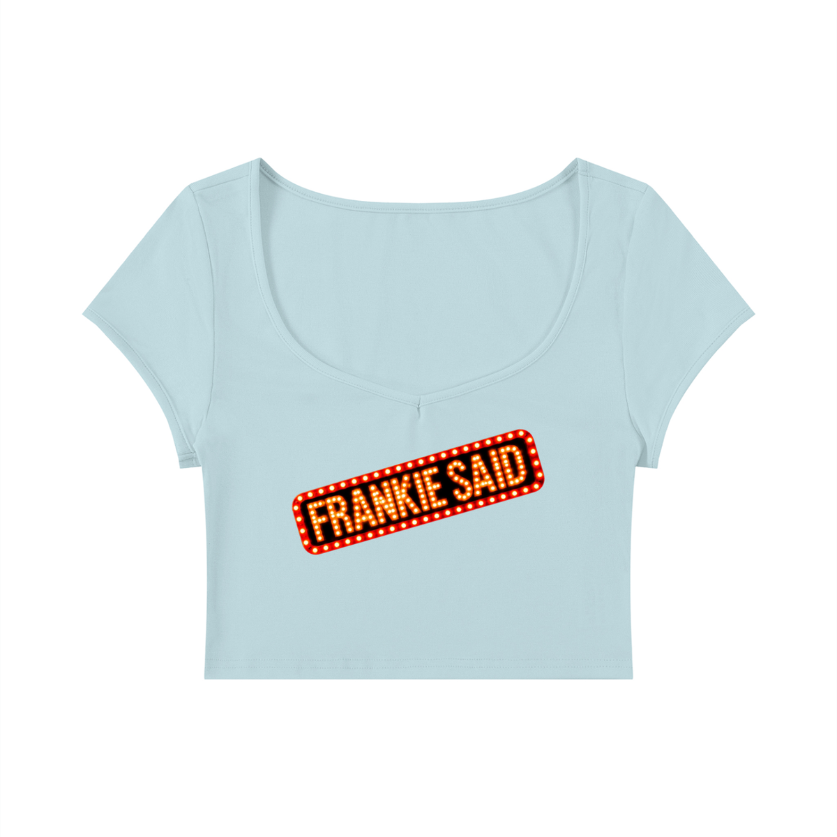 Frankie Said Women's Slim Cap Sleeve Crop T-Shirt