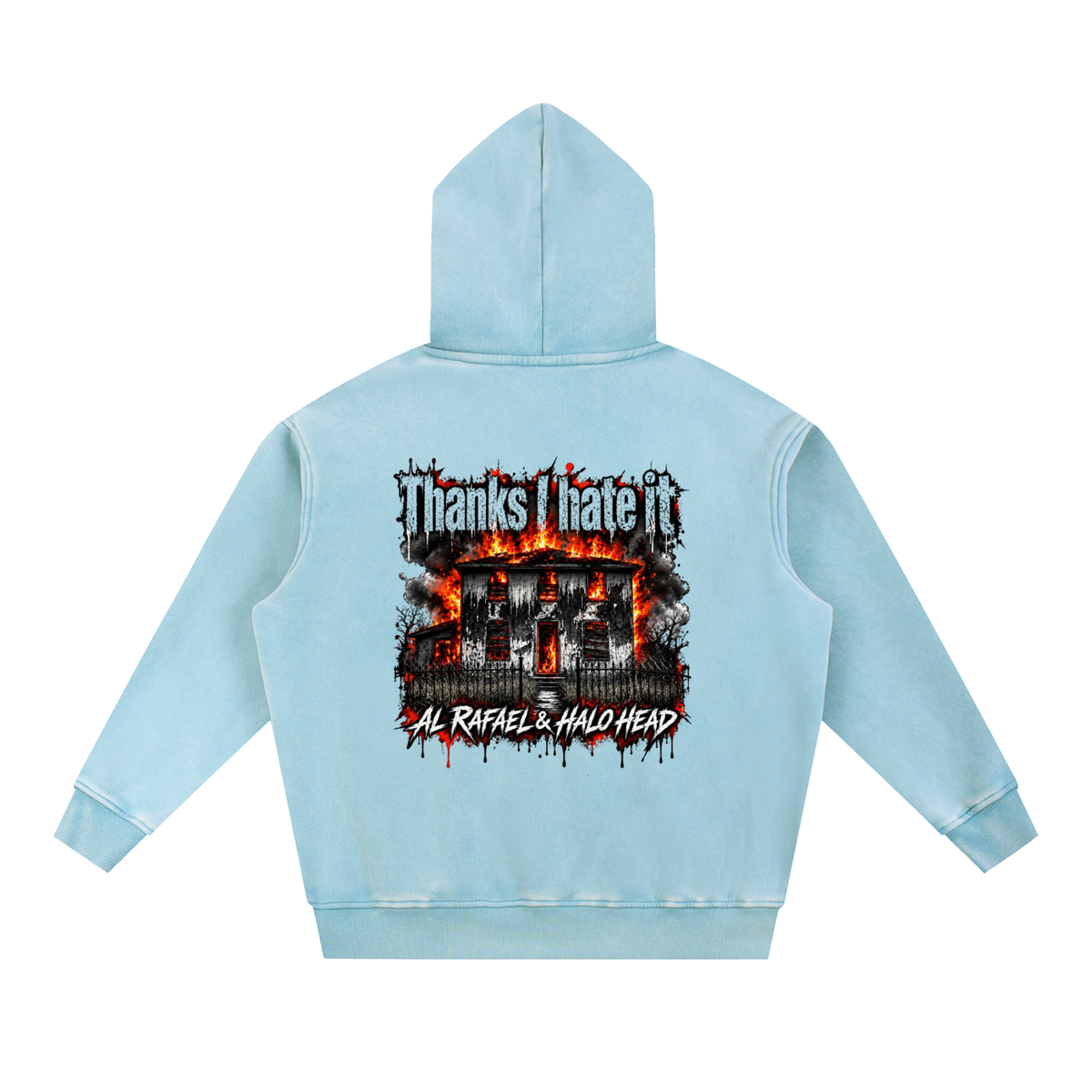 AR Halo Head: Snow Wash Fleece Oversize Hoodie