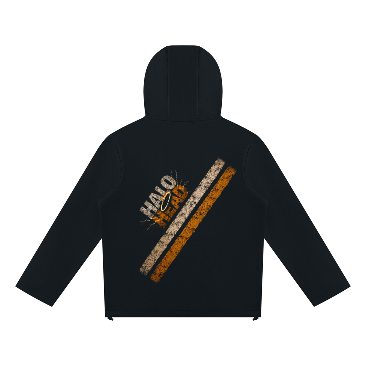 Halo Stripes Unisex Panelled Full Zip Hoodie