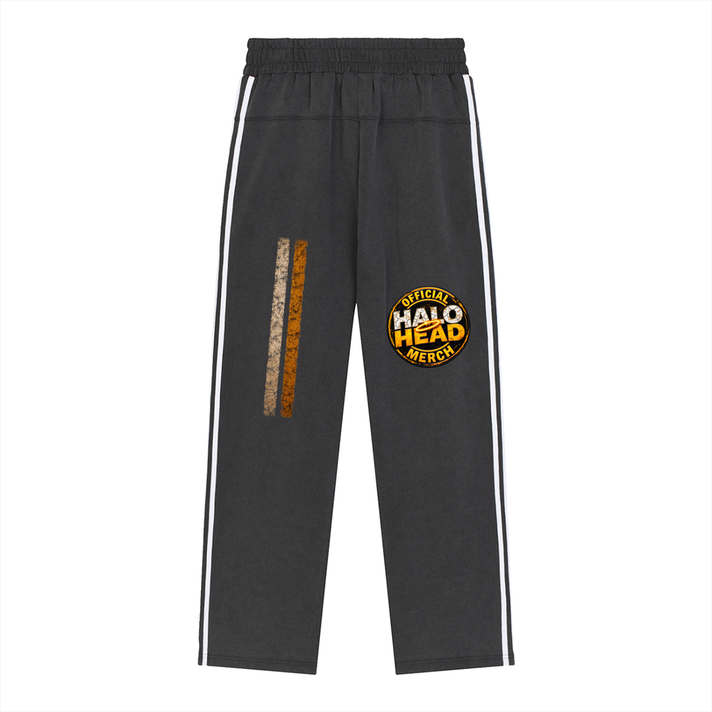 Halo Head: Snow Washed Contrast Tape Sweatpants