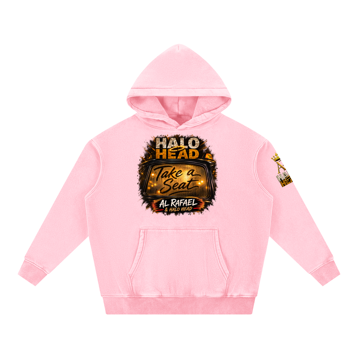 Snow Wash Fleece Oversize Hoodie