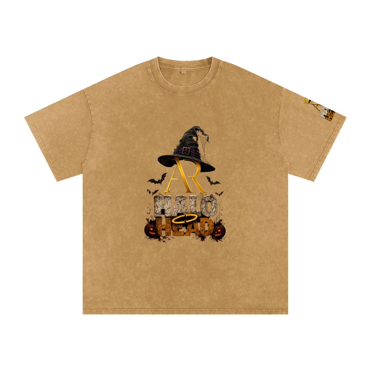 Snow Washed Oversized Cotton T-Shirt (AR-HH Halloween)