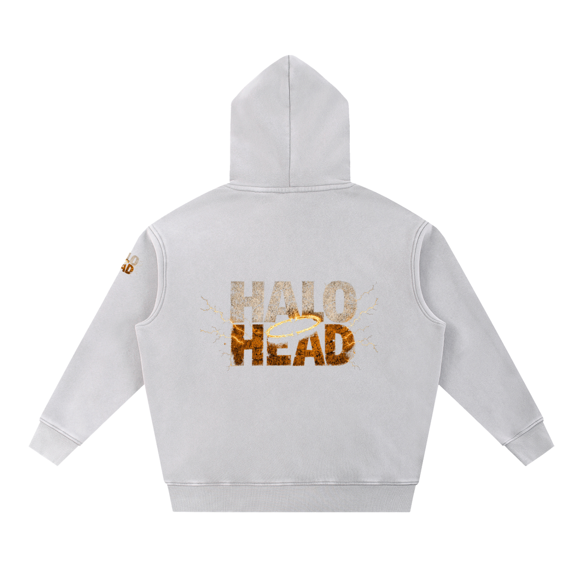Halo Head Holy Crap: Snow Wash Fleece Oversize Hoodie
